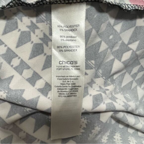 Chico's Red Black White Stripe Knee Length Sheath Dress Geometric Chico's Size 2 - Picture 5 of 9